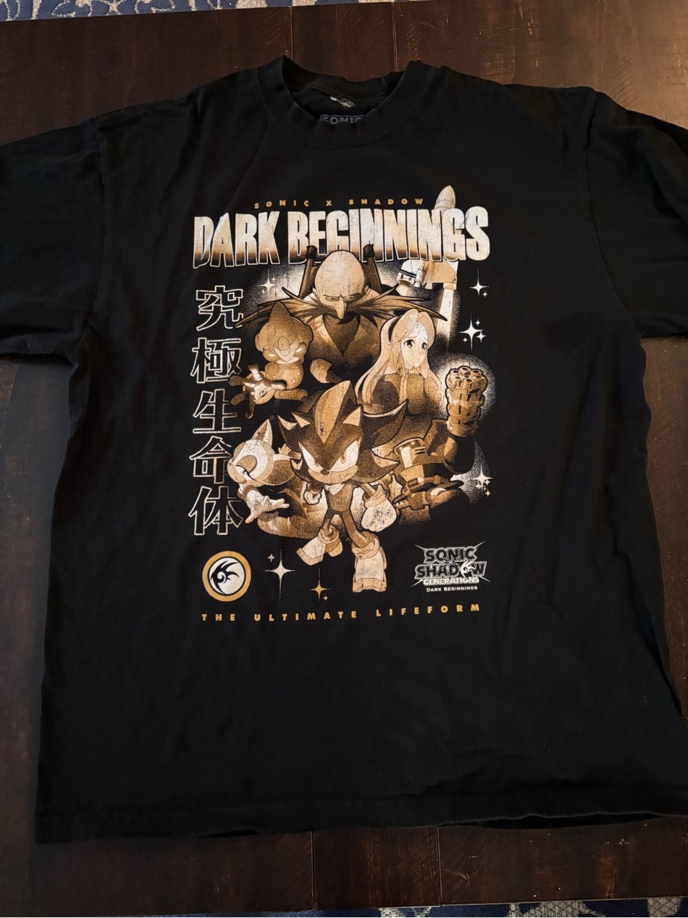 Hot Topic Black Sonic x Shadow "Dark Beginnings" Graphic Tee